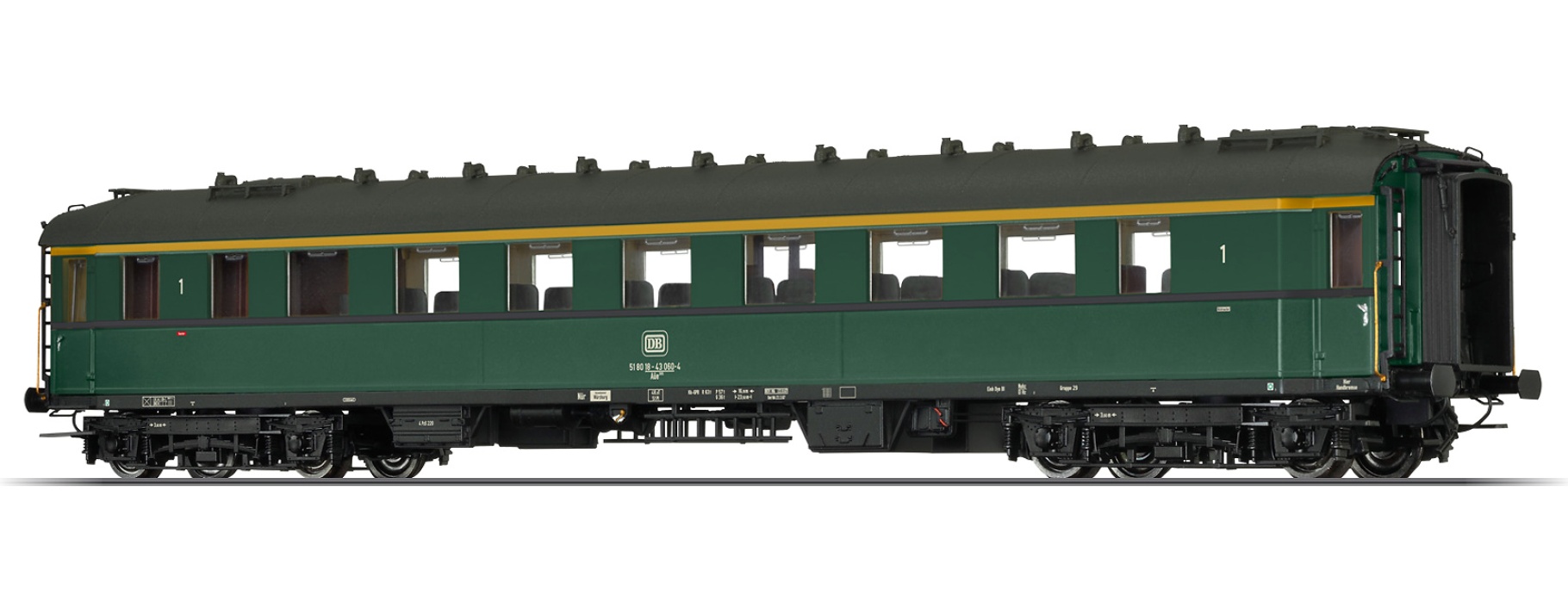 BRAWA 46416 H0 Schnellzugwagen 1. Klasse, DB 
