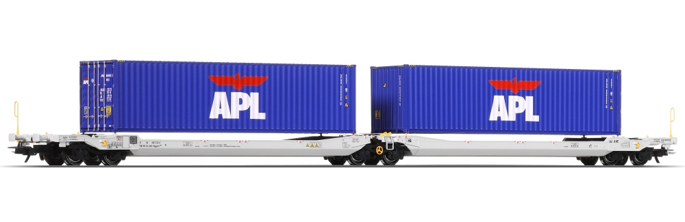 ESU 36544 H0 Taschenwagen Sdggmrs, NL-AAEC APL
