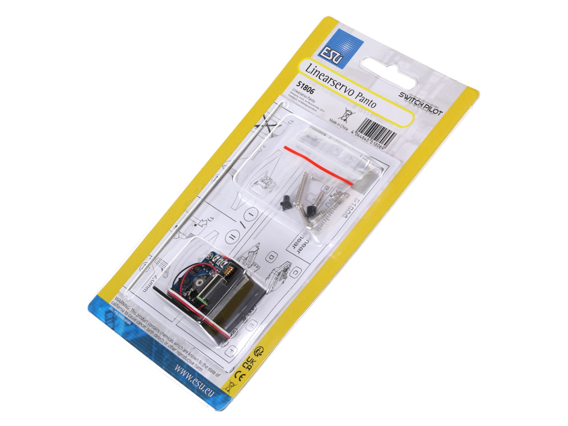 ESU 51806 Linearservo mit Microcontroller, Bewegung 4,5 mm 