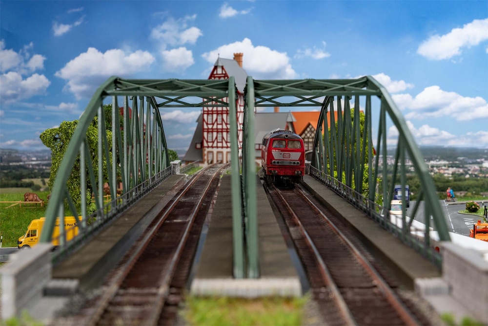 FALLER 120507 H0 Bogenbrücke, 2-gleisig