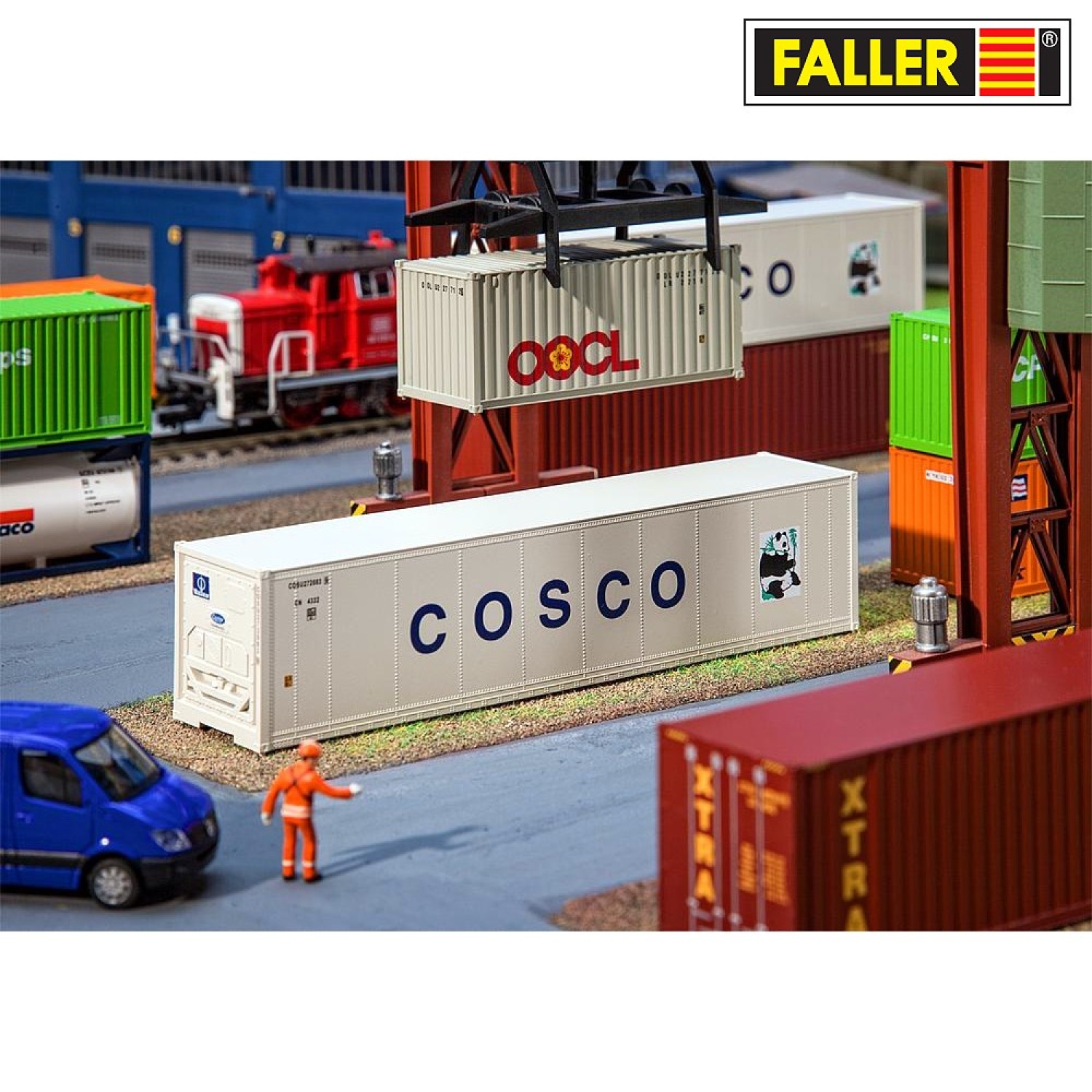 FALLER 180851 H0 40' Kühlcontainer „COSCO“ 