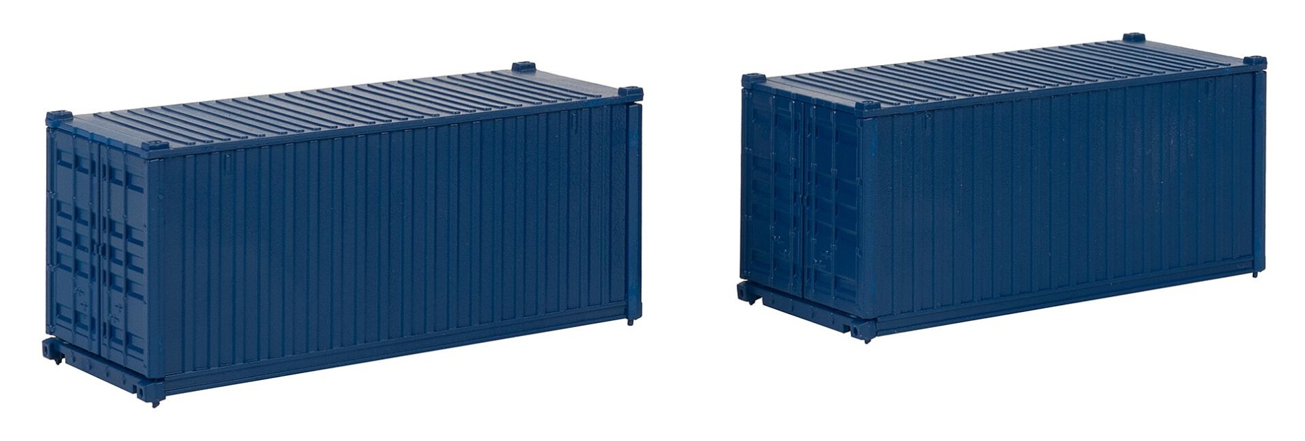 FALLER 182054 H0 20' Container, blau, 2er-Set 