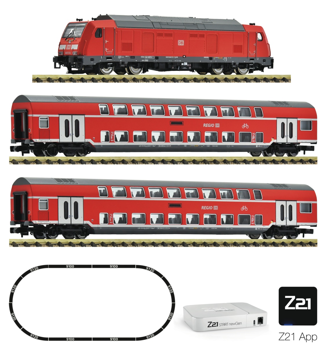 Fleischmann 5130006 N Z21 newGen Startset App, BR 245, DB AG 