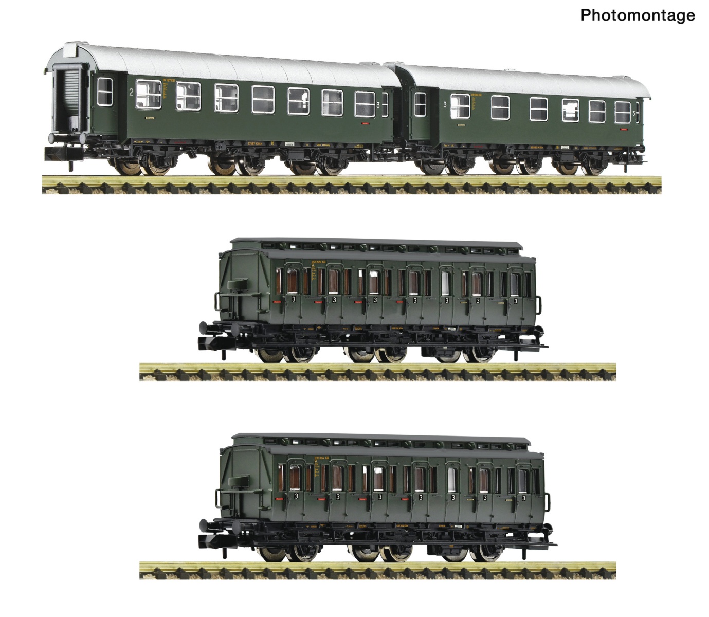 Fleischmann 6260114 N Personenzug Krefeld, DB 3er-Set 