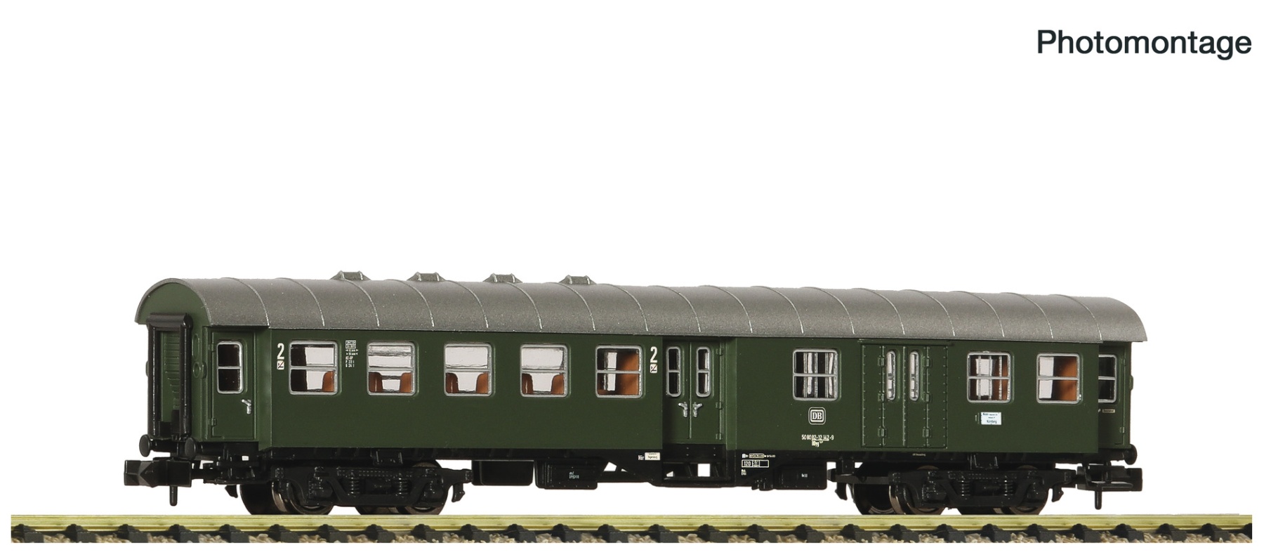 Fleischmann 6260119 N Umbauwagen 2. Klasse mit Gepäckabteil, DB