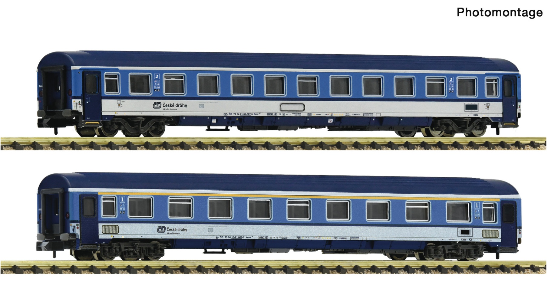 Fleischmann 6260121 N Eurofima-Wagen, CD 2er-Set 