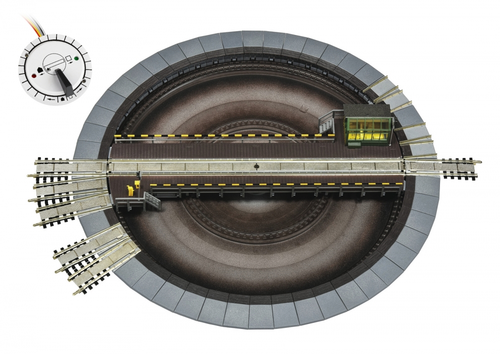 Fleischmann 665201 H0 Drehscheibe elektrisch für Märklin