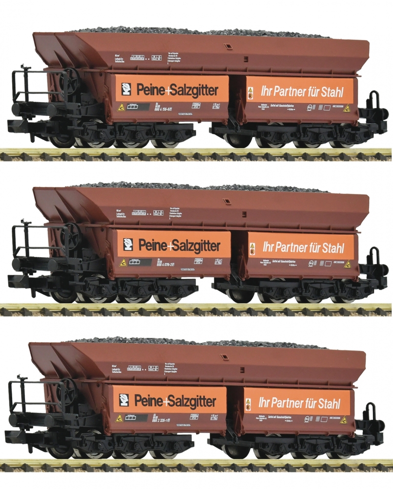 Fleischmann 6660149 N Erzwagen „Peine+Salzgitter“ 3er-Set