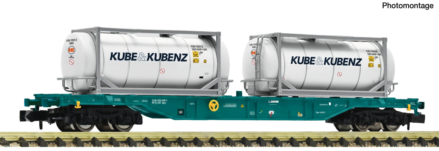 Fleischmann 6660175 N Containertragwagen, Lineas 