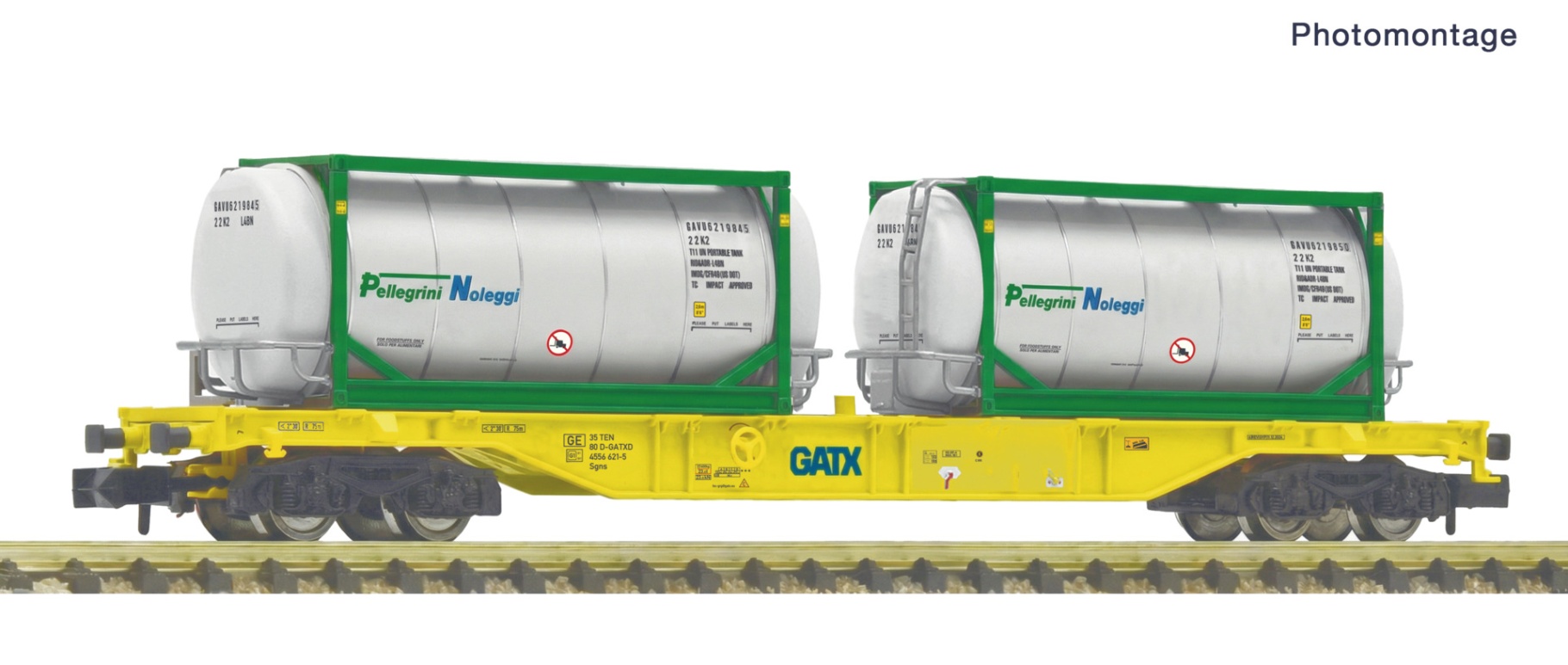 Fleischmann 6660178 N Containertragwagen, GATX 