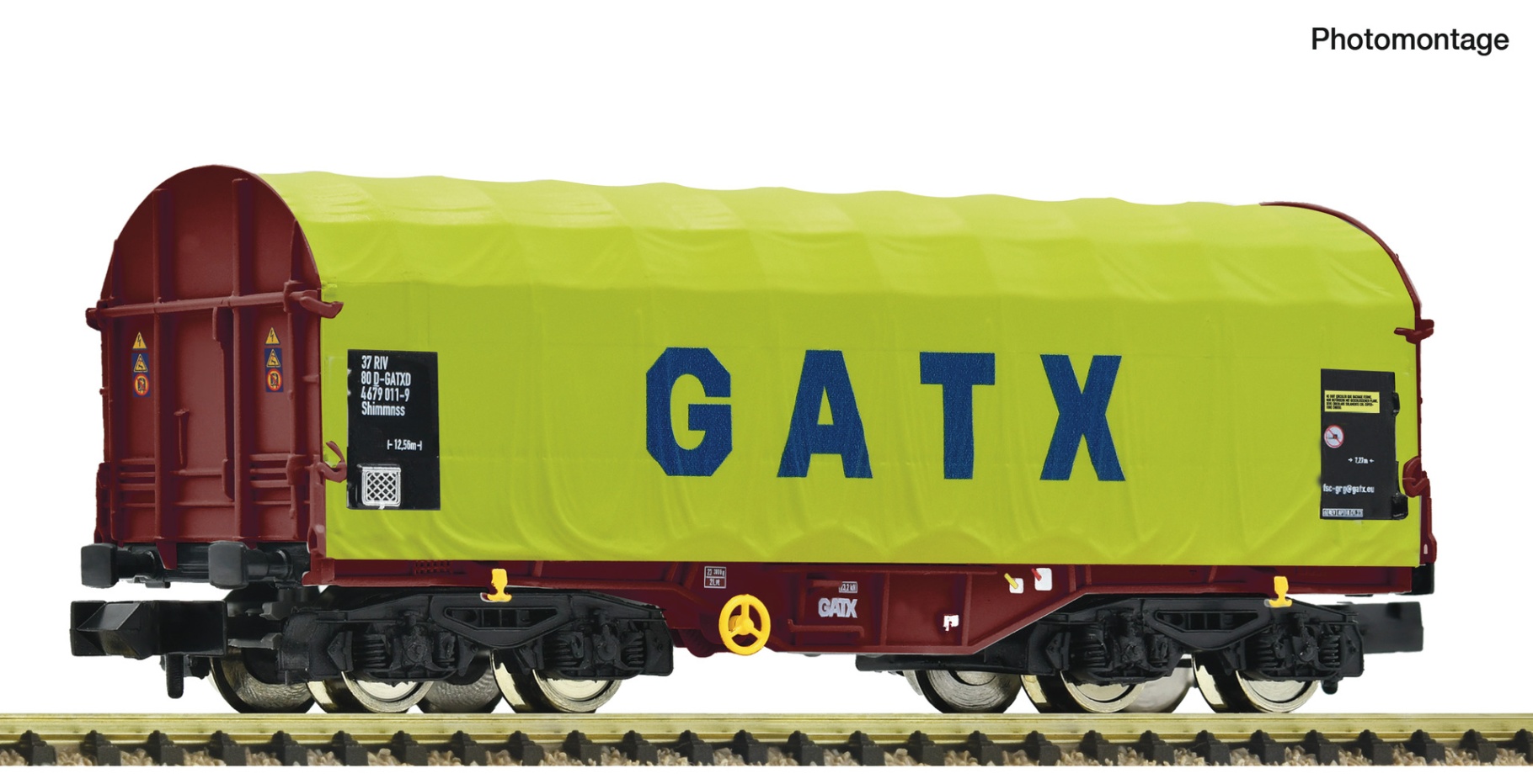 Fleischmann 6660180 N Schiebeplanenwagen, GATX 