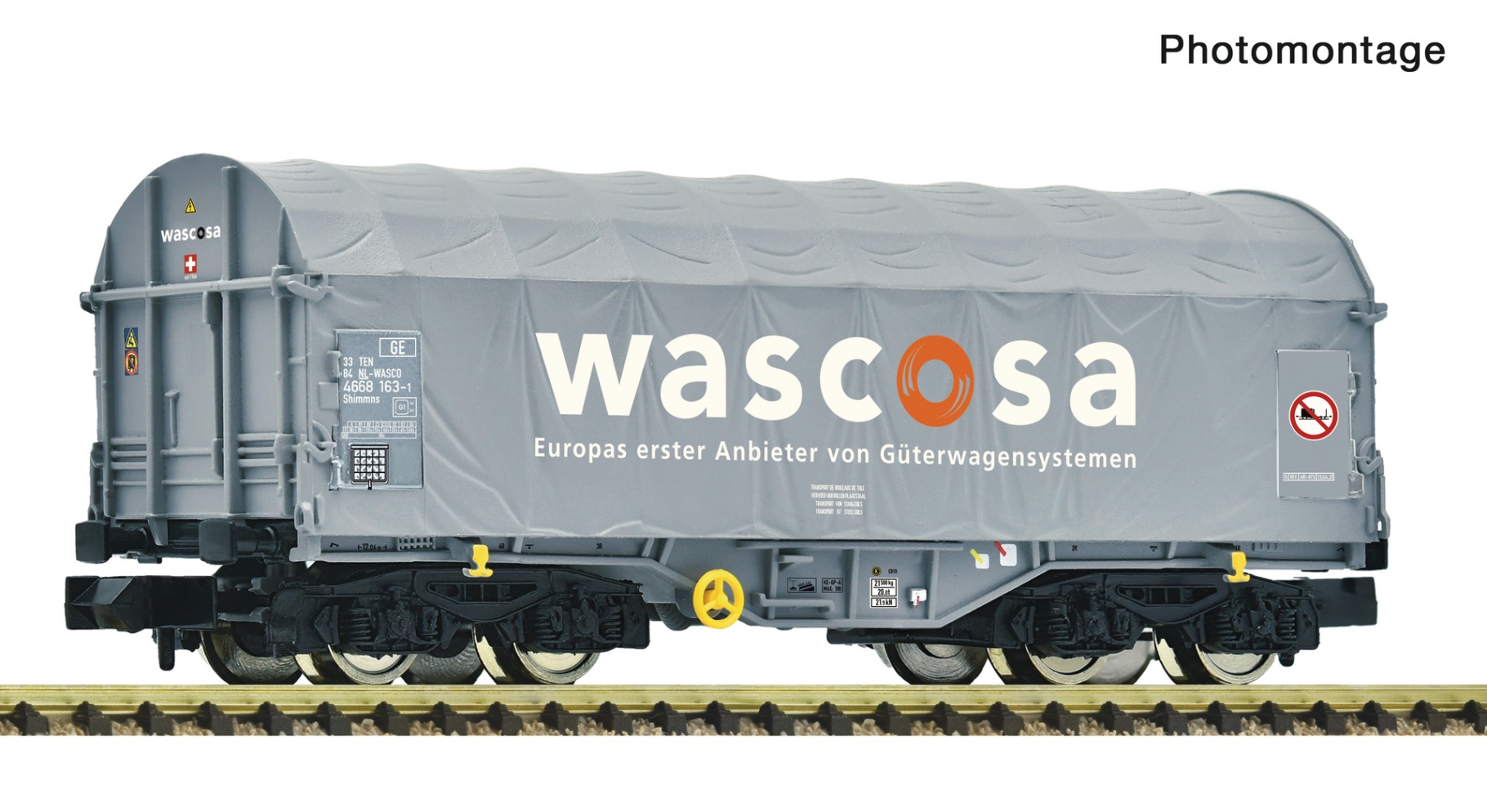 Fleischmann 6660188 N Schiebeplanenwagen, Wascosa 