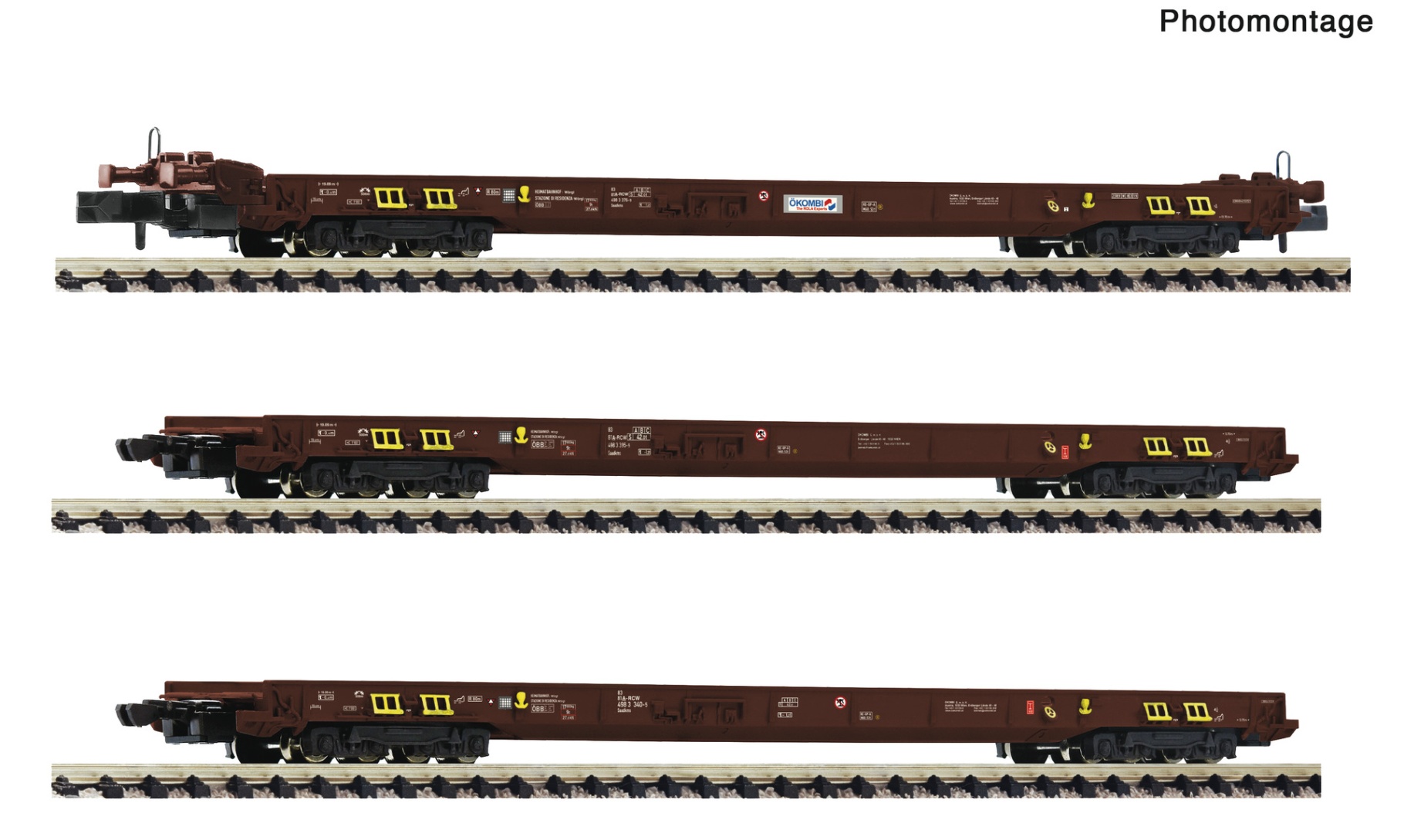 Fleischmann 6660201 N Rollende Landstraße, ÖBB 3er-Set 
