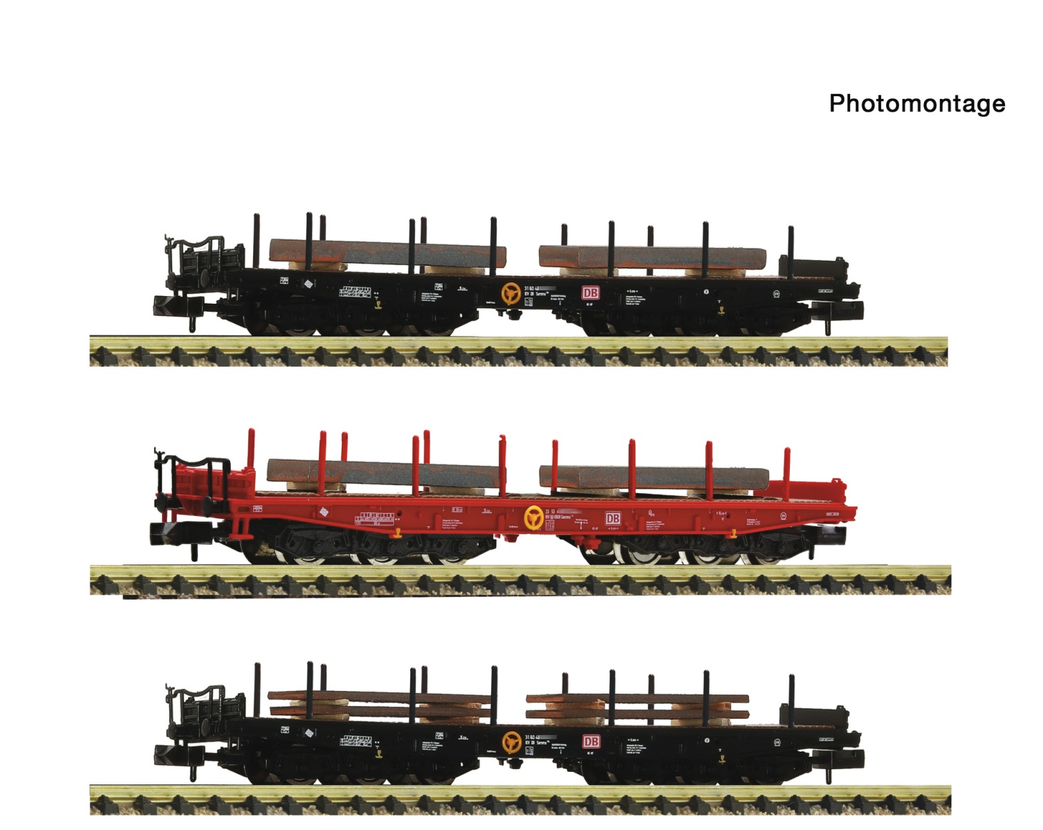 Fleischmann 6660206 N Stahlzug, DB AG 3er-Set 