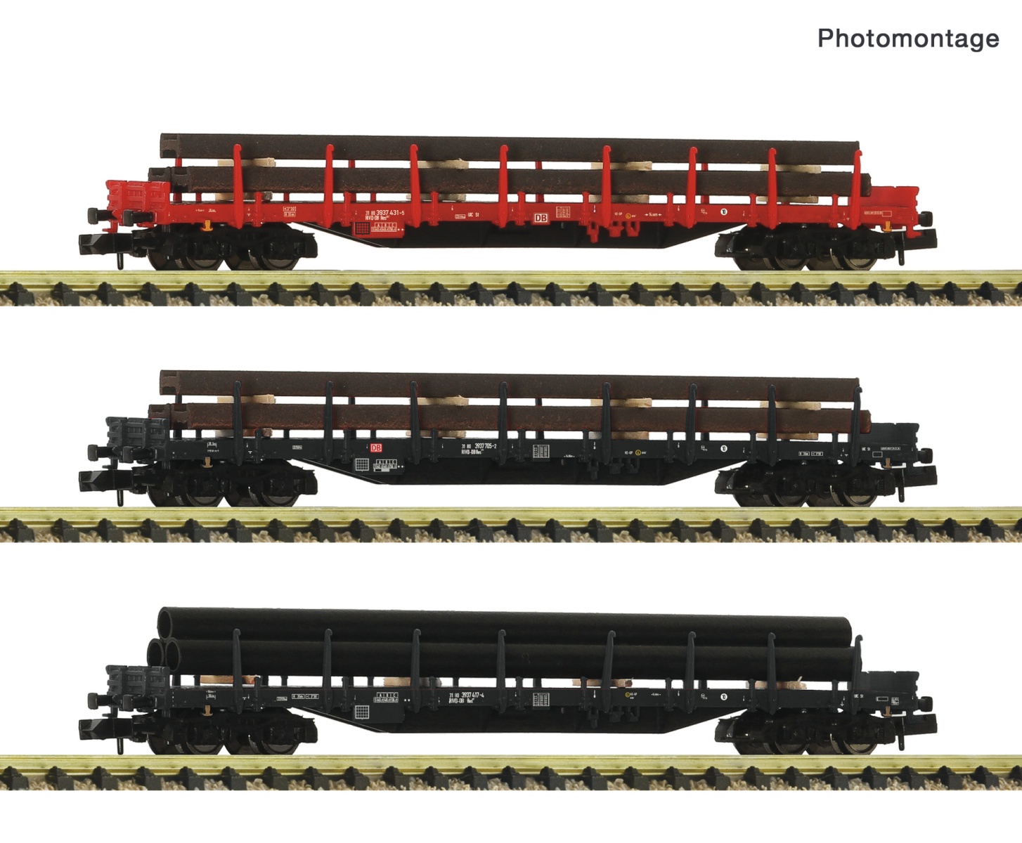 Fleischmann 6660207 N Stahlzug, DB AG 3er-Set 