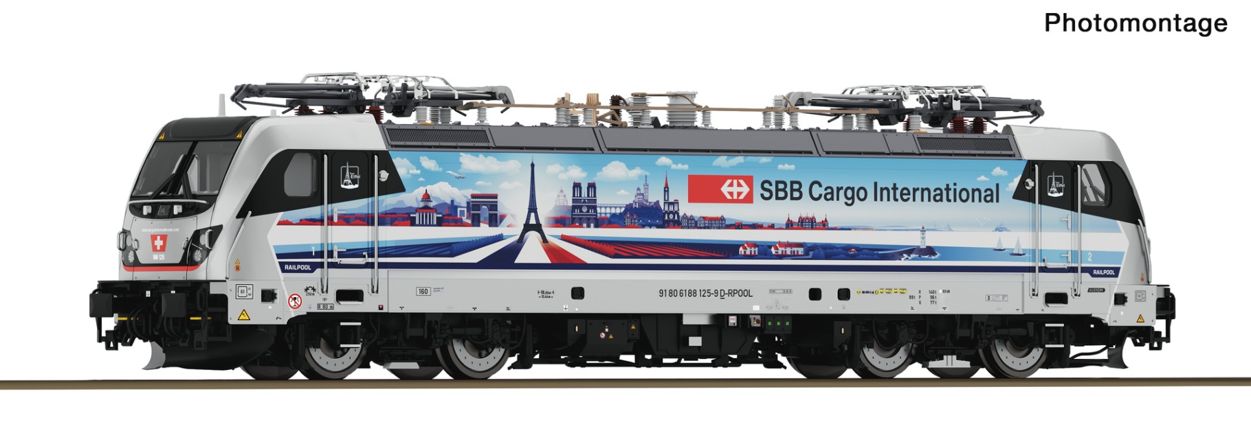Fleischmann 7570116 N E-Lok BR 188 125-9, RAILPOOL/SBB CI, Sound