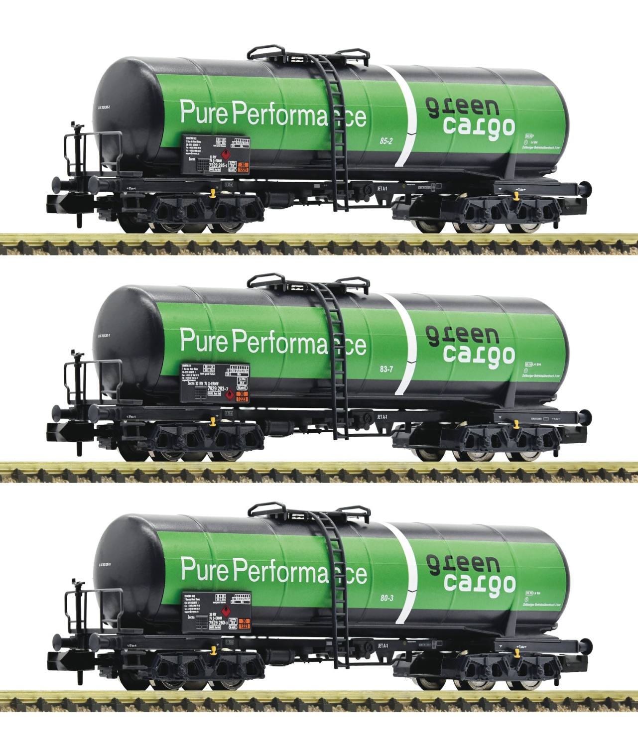 Fleischmann 825817 N Kesselwagen Zacns, Ermewa 3er-Set 