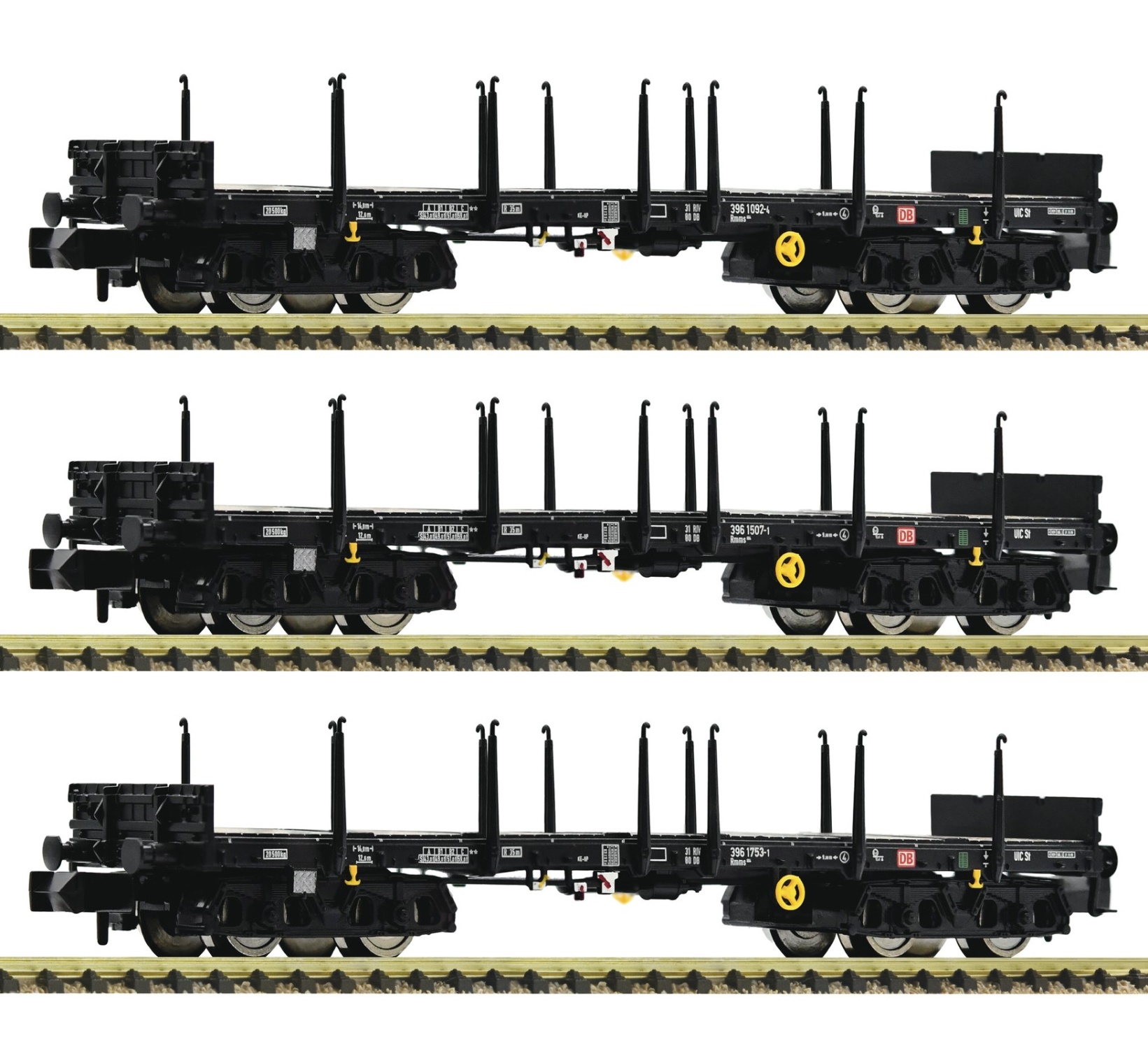 Fleischmann 826710 N Flachwagen, DB AG 3er-Set 