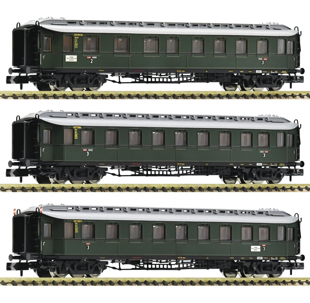 Fleischmann 878002 N Schnellzugwagen, DB 3er-Set