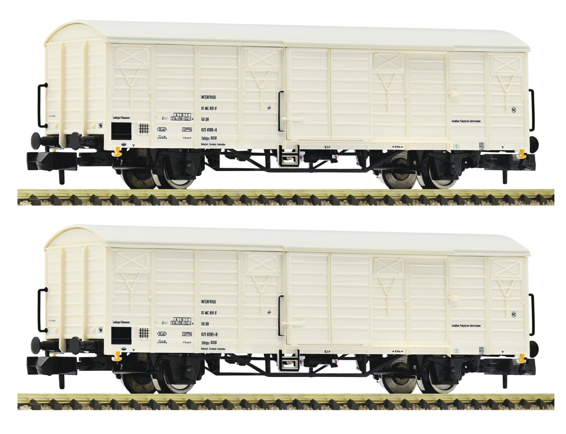 Fleischmann 826215 N Kühlwagen „Interfrigo‟, DR 2er-Set 