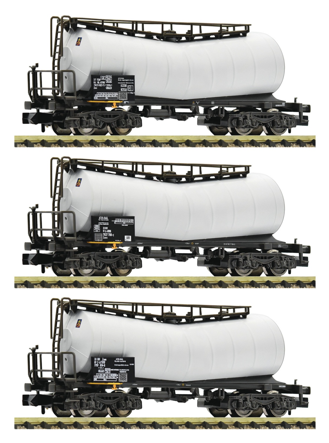 Fleischmann 846007 N Knickkesselwagen, ATIR-RAIL 3er-Set 
