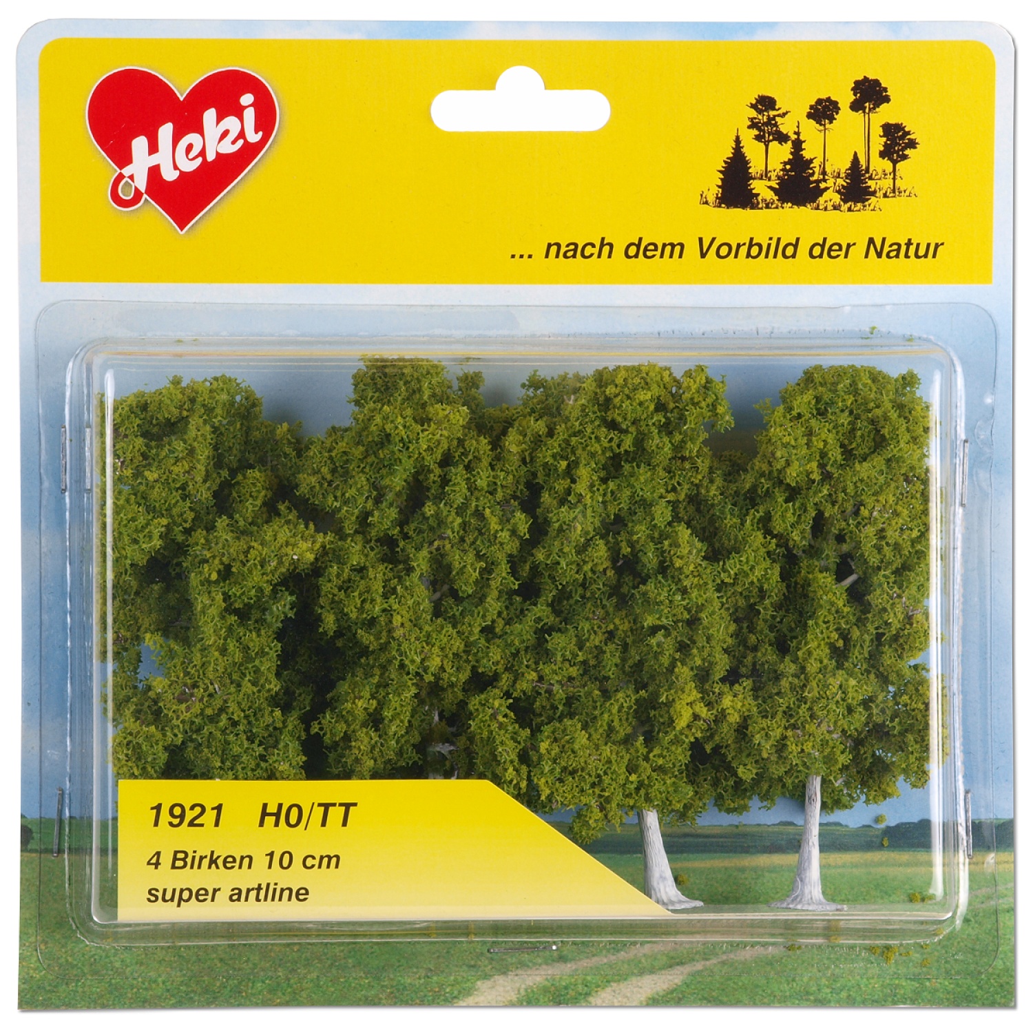 Heki 1921 H0/TT/N 4 Birken 10 cm 