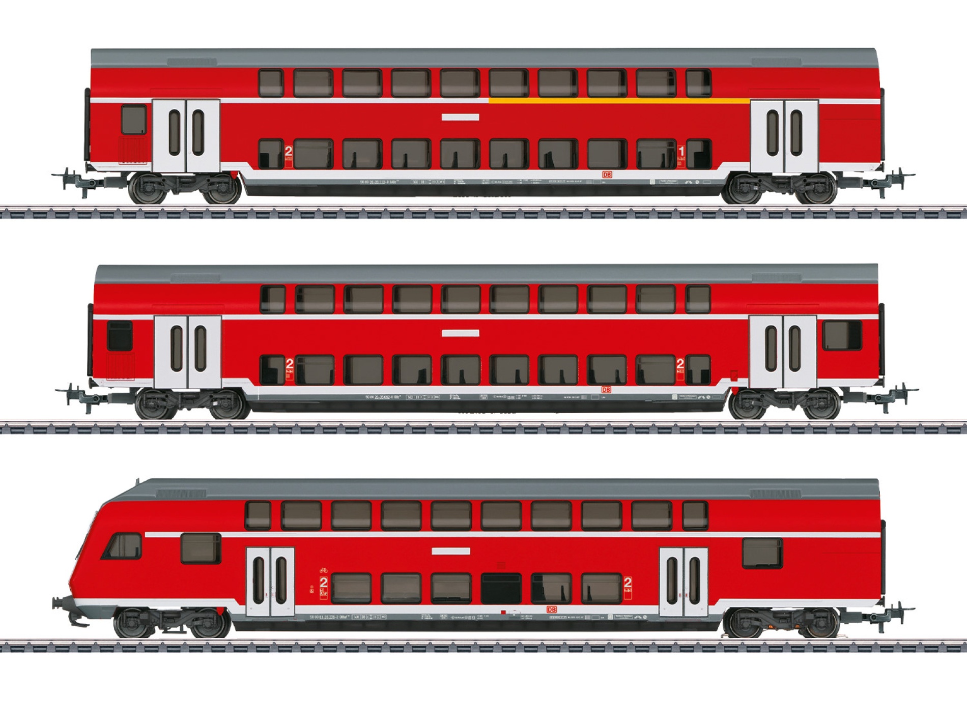 Märklin 40400 H0 Doppelstockwagen, DB AG 3er-Set 