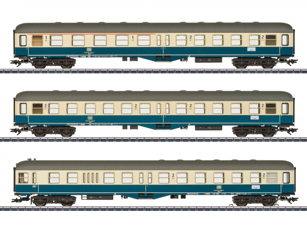 Märklin 43127 H0 Reisezugwagen, DB 3er-Set