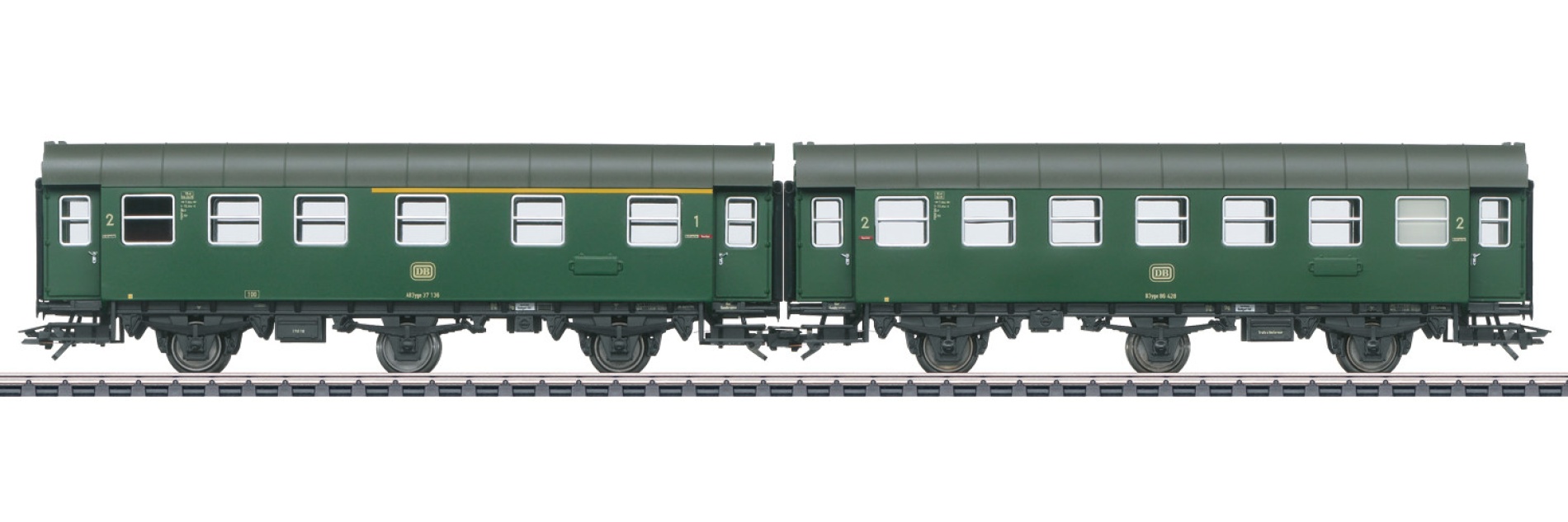 Märklin 43175 H0 Umbauwagen-Paar 1./2. und 2. Klasse, DB 