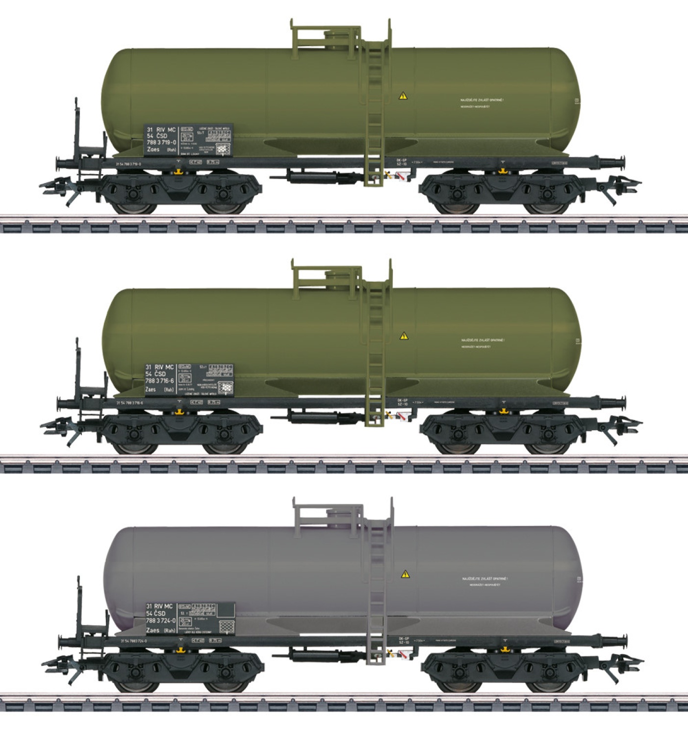 Märklin 46463 H0 Kesselwagen Zaes, CSD 3er-Set 
