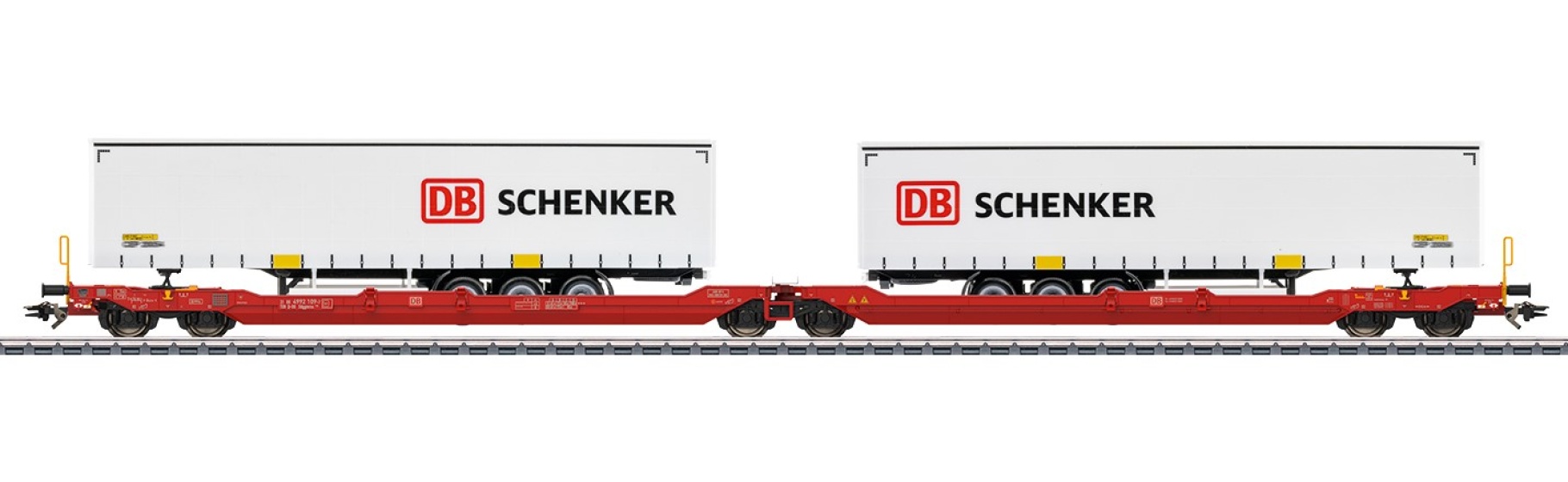 Märklin 47470 H0 Doppel-Taschenwagen Sdggmrss 738, DB AG 