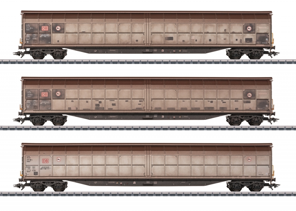 Märklin 48067 H0 Schiebewandwagen Habbins 354, DB Cargo 3er-Set