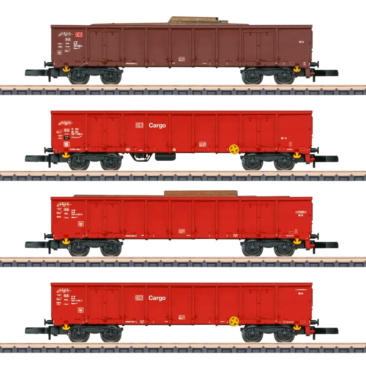 Märklin 82542 Spur Z Hochbordwagen Eanos, 4er-Set 