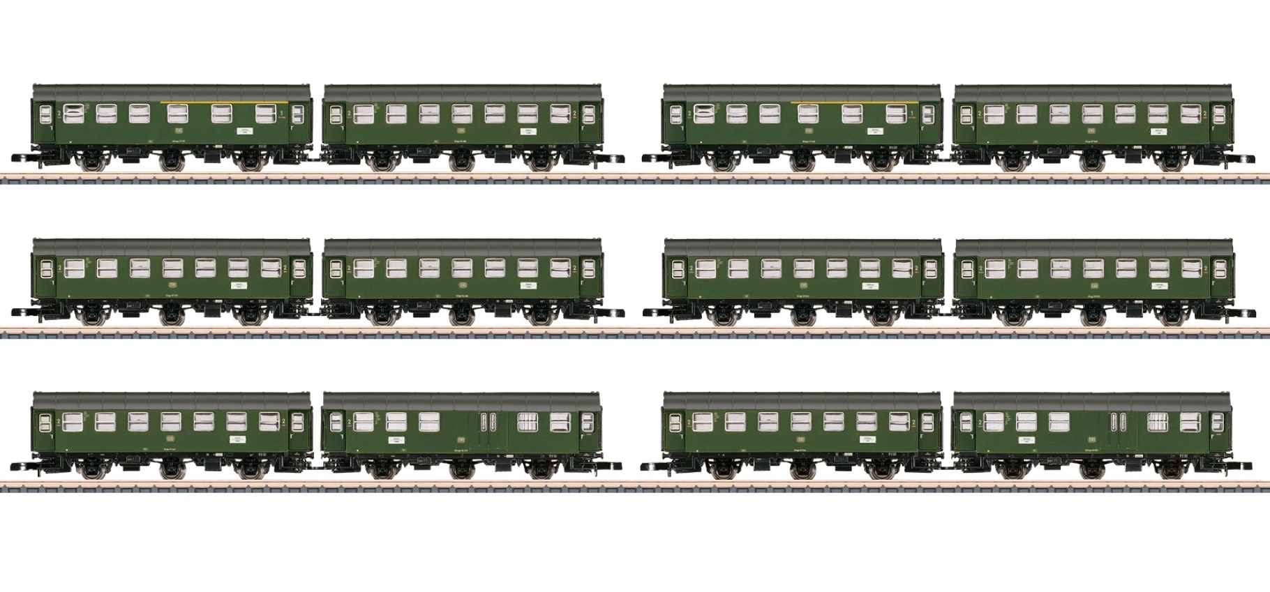 Märklin 87061 Spur Z Display mit 6 Umbauwagen-Paaren 