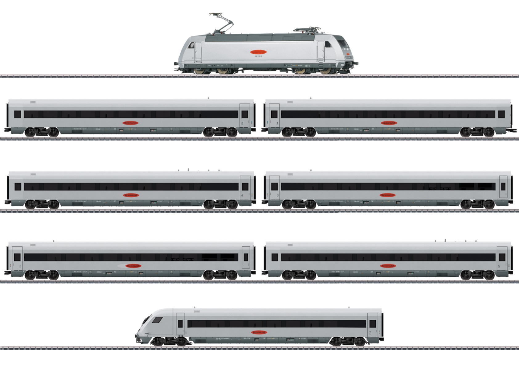 Märklin 26931 H0 Zugpackung Metropolitan Express Train (MET) 