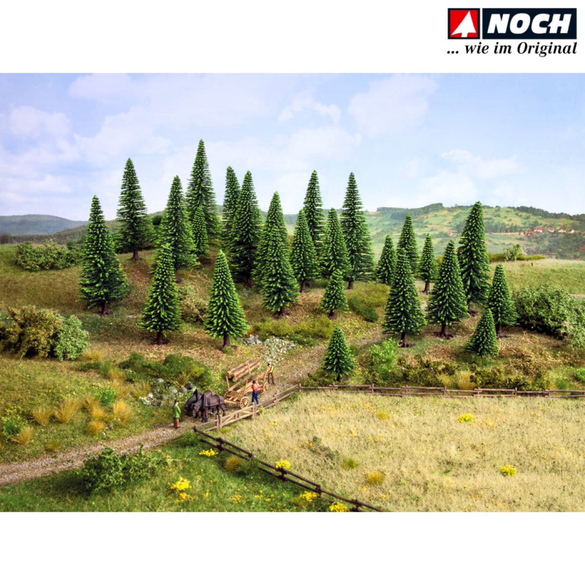 NOCH 26820 H0/TT Modelltannen 25 Stück, 5 - 14 cm hoch 