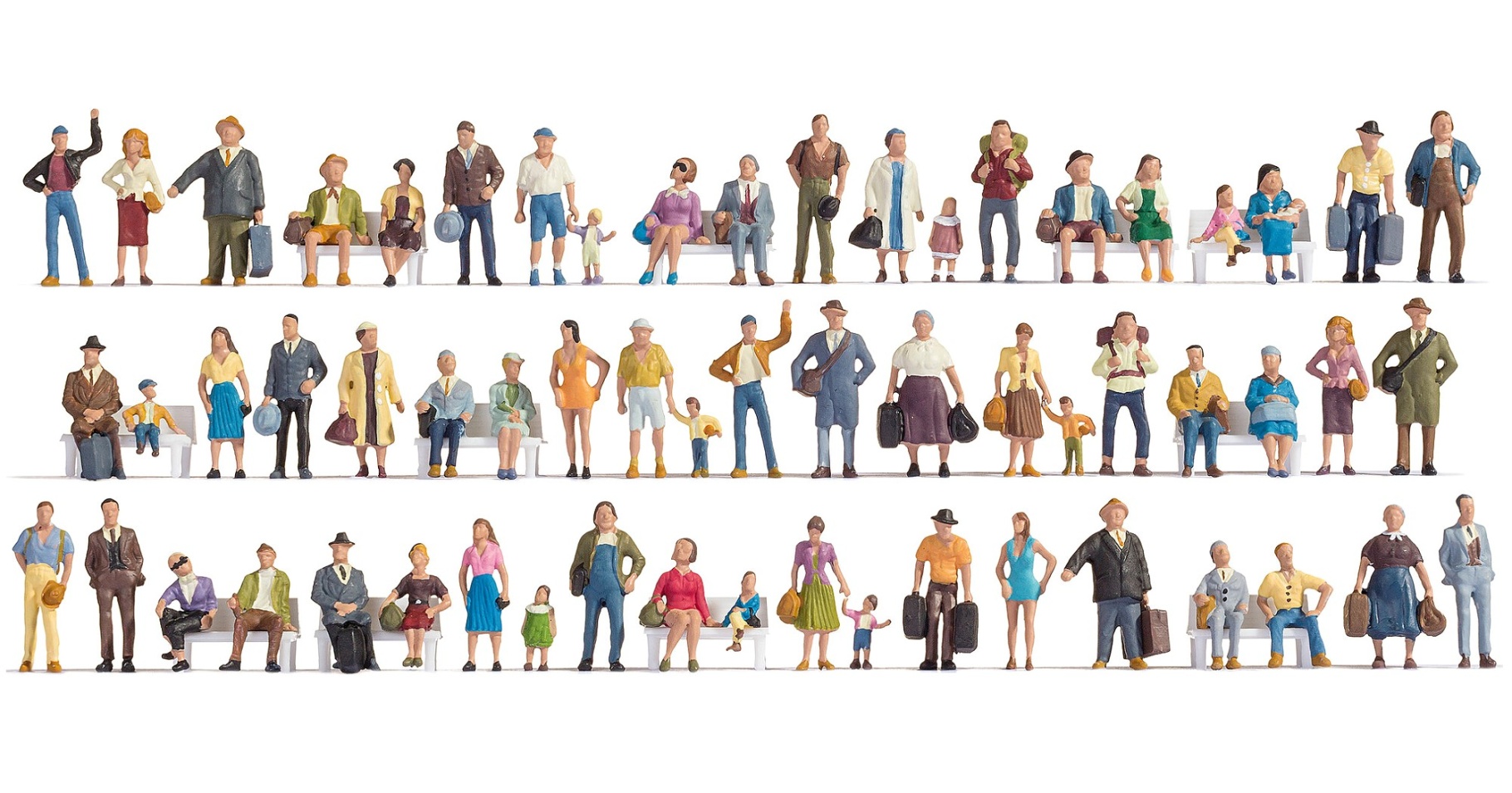NOCH 16070 H0 Mega Spar-Set mit 60 Figuren 