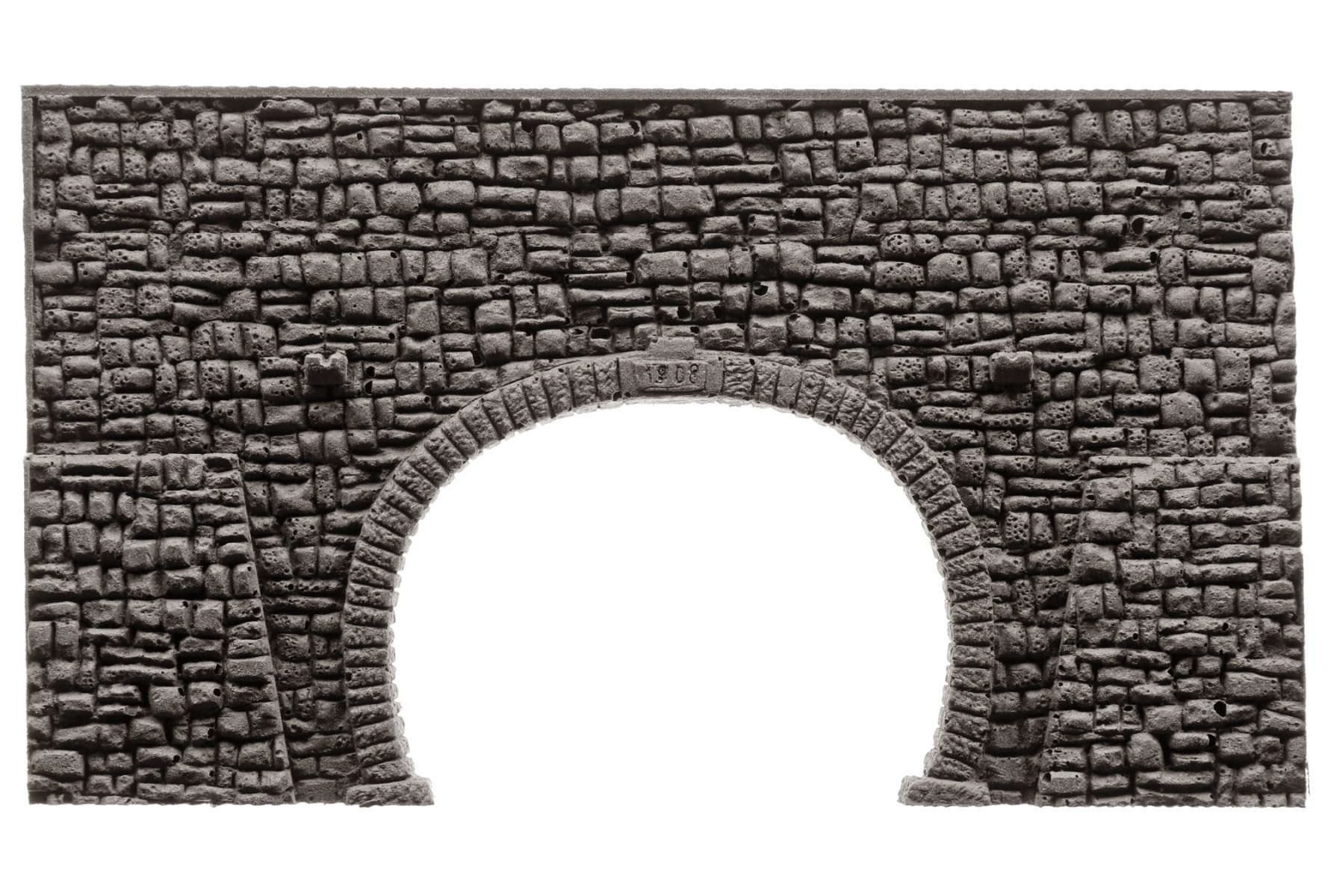 NOCH 34938 N Tunnel-Portal 2-gleisig, 16 x 9 cm 