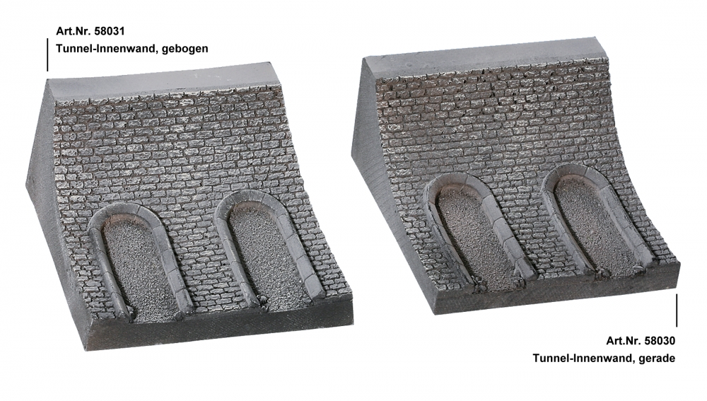 NOCH 58031 H0 Tunnel-Innenwand, gebogen