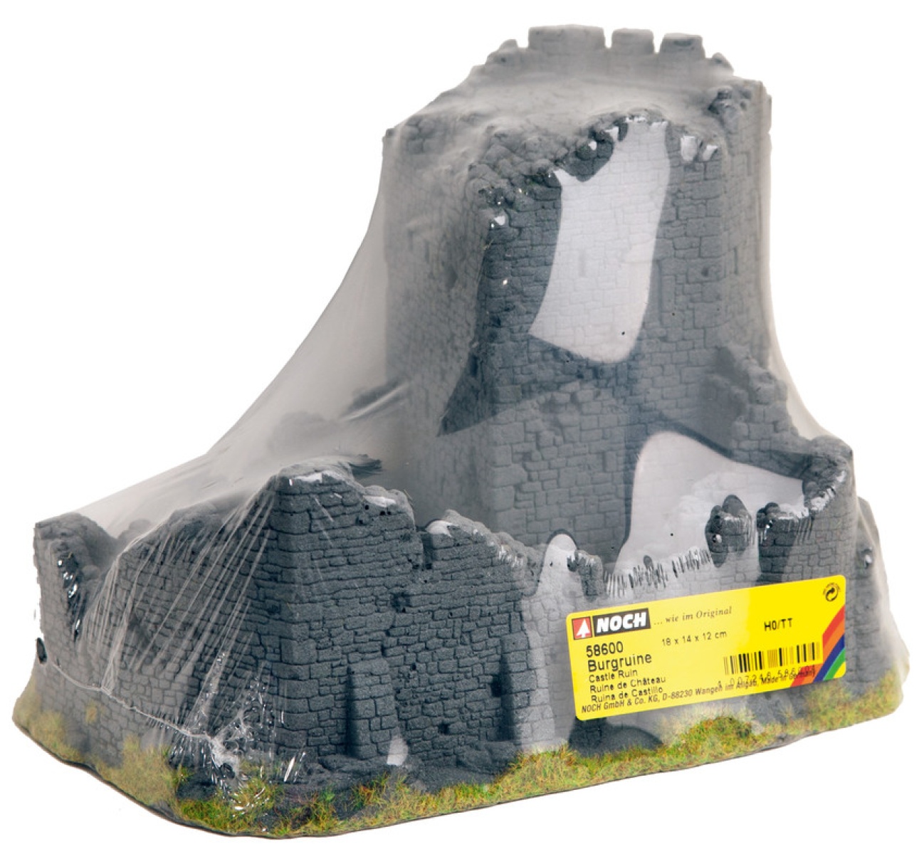 NOCH 58600 H0/TT Burgruine 18 x 14 cm, 12 cm hoch 