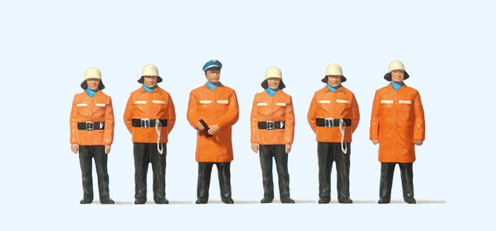 Preiser 10214 H0 Feuerwehrmänner Schutzanzug