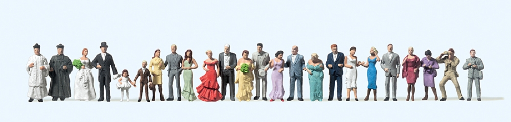 Preiser 14415 H0 Hochzeitsgesellschaft, 24 Figuren