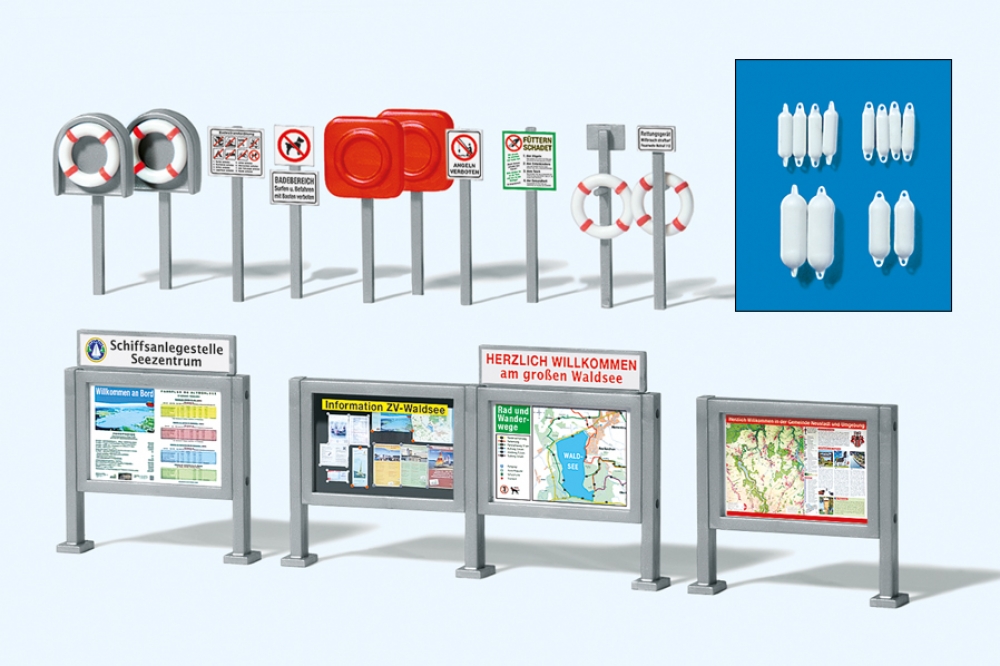 Preiser 17317 H0 Informations-Schaukästen, Ret