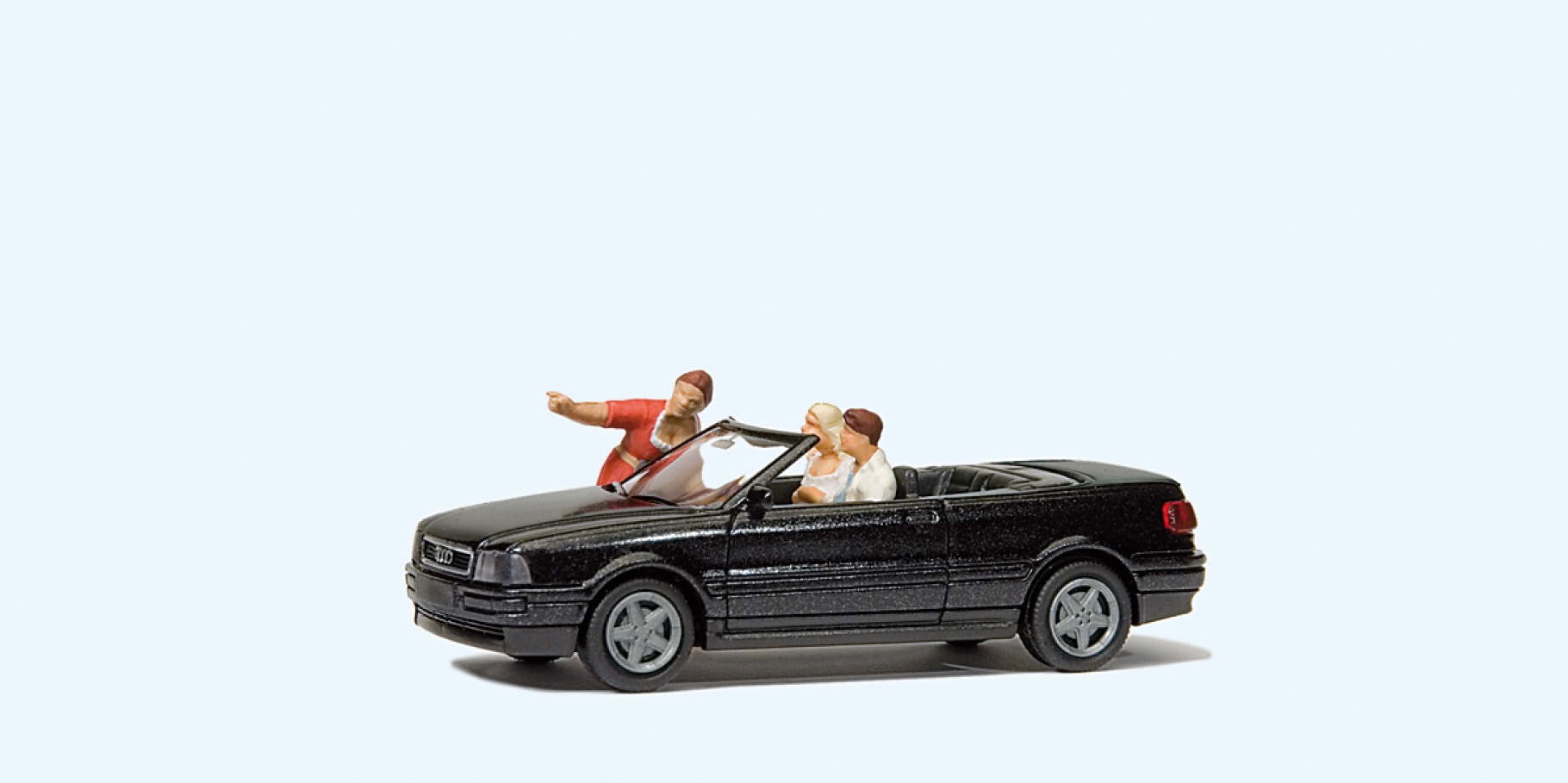 Preiser 33257 H0 Audi Cabrio. "Immer geradeaus 