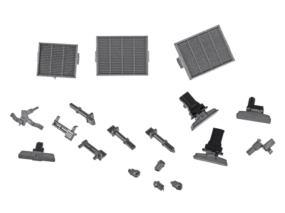 Roco 141150 Teilesatz Dachgitter, weißaluminium Modelleisenbahn