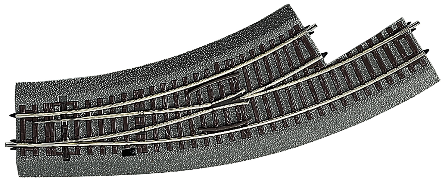 Roco 42556 H0 Bogenweiche links, R2/R3 mit Bettung 