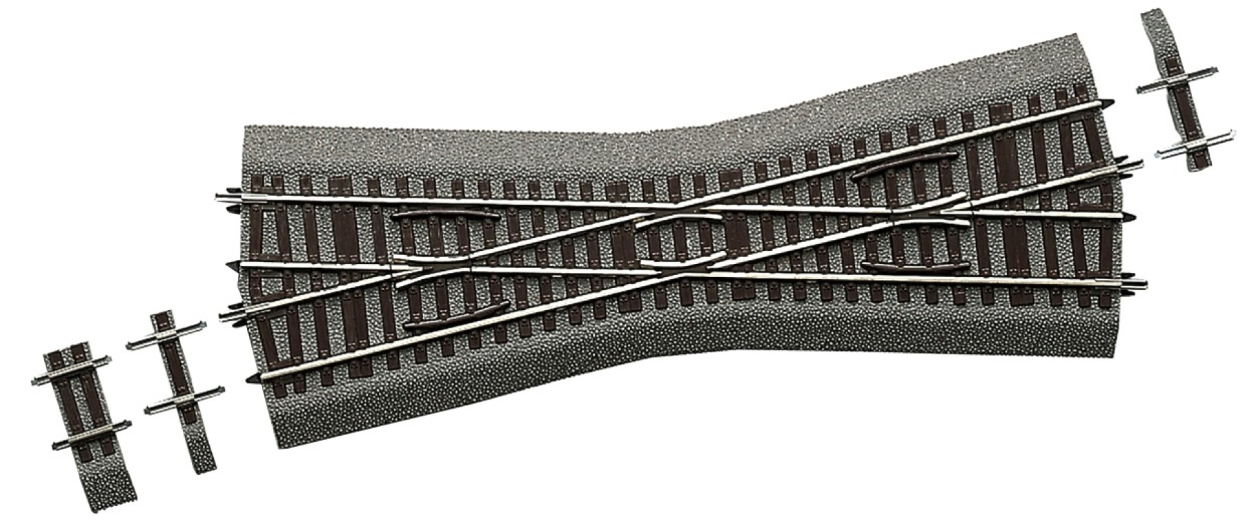 Roco 42596 H0 Kreuzung 15° mit Bettung 