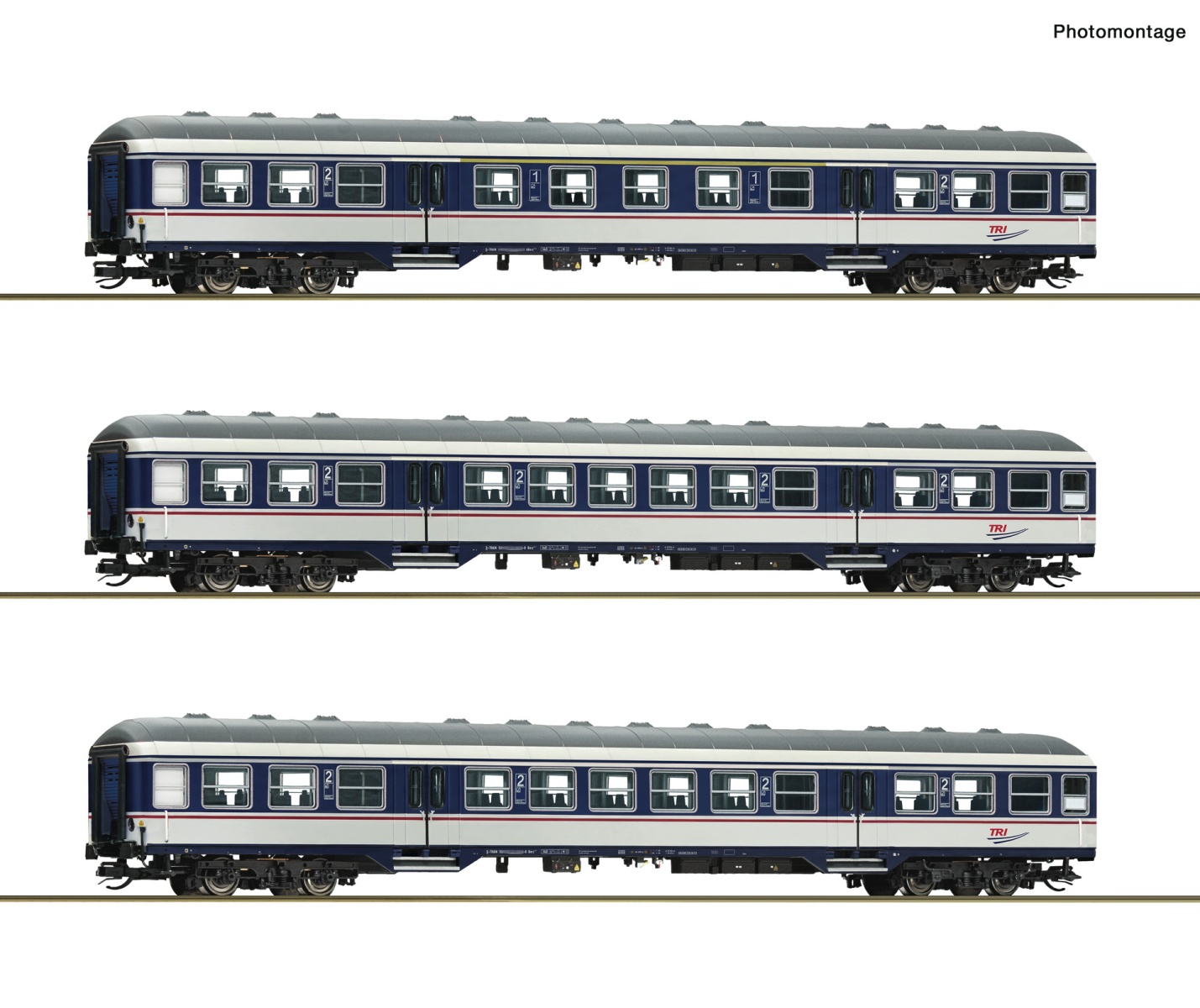 Roco 6280088 TT Nahverkehrswagen, TRI 3er-Set 