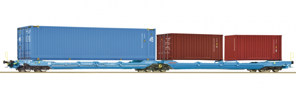 Roco 6600036 H0 Doppeltaschen-Gelenkwagen T3000e, NACCO