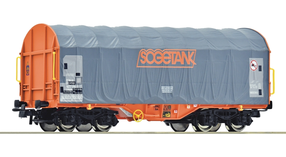 Roco 6600133 H0 Schiebeplanenwagen VTG, Sogetank